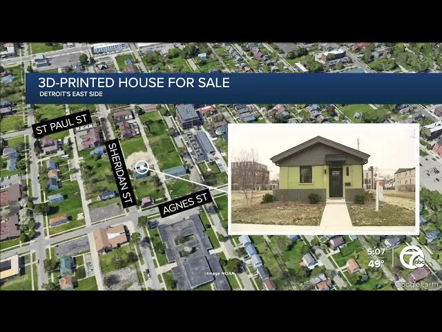 First 3D-printed house for sale in Detroit