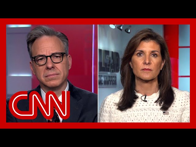 Tapper presses Haley on Alabama embryo ruling