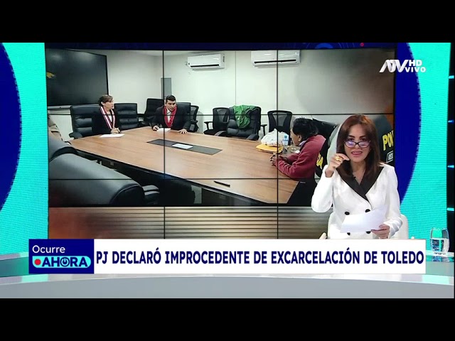 PJ declara improcedente pedido de excarcelación de Alejandro Toledo