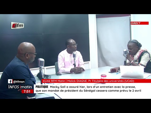 L’invité de la RFM : Malick Diagne, Pr titulaire des universités (UCAD)