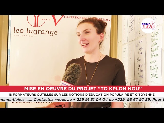 Éducation populaire et citoyenne: LEO LAGRANGE Bénin renforce les compétences de 18 formateurs