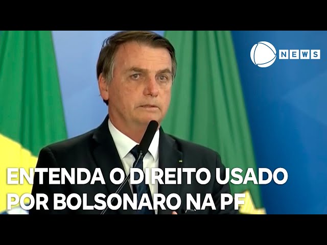 Entenda o direito ao silêncio usado por Bolsonaro em depoimento à PF