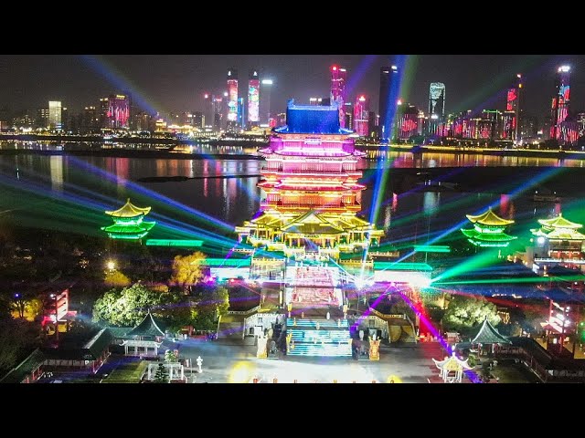 Live: Magnificent night view of the Pavilion of Prince Teng in Nanchang City – Ep. 2