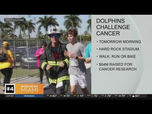 Dolphins Challenge Cancer Hits Miami Streets To Raise Money For Research