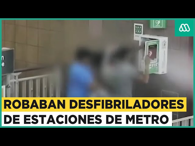 Robaban desfibriladores del Metro: Los registros al interior de las estaciones