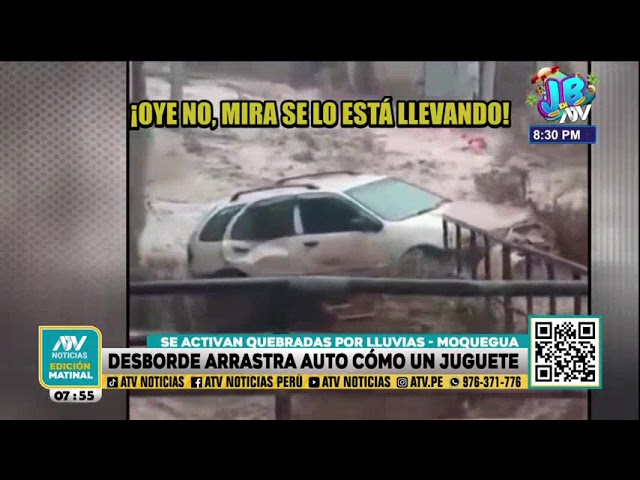 Moquegua: Se activan quebradas por lluvias y afectan vías y cultivos