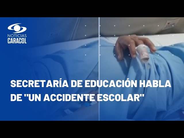 ¿Matoneo en colegio de Bogotá? Denuncian que a niño casi le arrancan un dedo