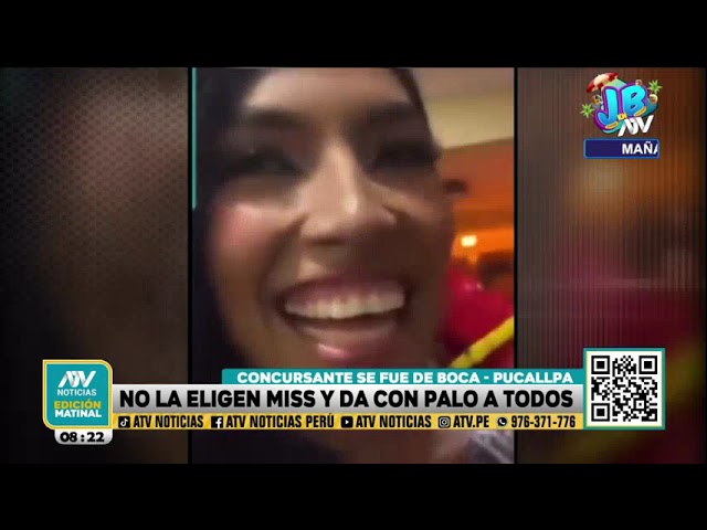 Concursante de Miss Carnaval Ucayalino 2024 da con palo a todos tras perder: "Jurado corrupto&q