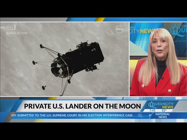 Private lander makes first US moon landing in more than 50 years