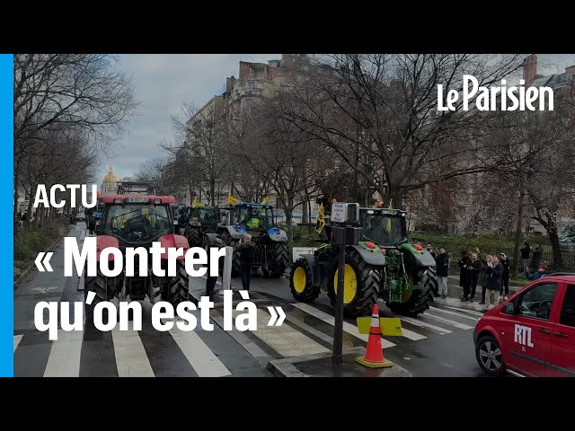 Colère des agriculteurs : des tracteurs de la Coordination rurale défilent dans Paris