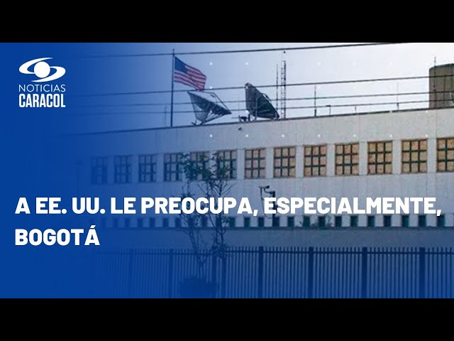 Por “amenaza del crimen en Colombia”, embajada de EE. UU. pide no viajar y no resistirse a robos