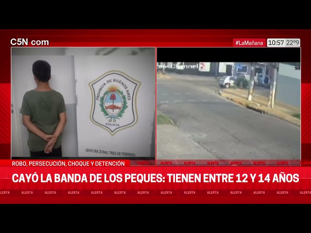 CAYÓ LA BANDA DE "LOS PEQUES": MENORES de 12 y 14 AÑOS ROBARON un AUTO y FUERON DETENIDOS