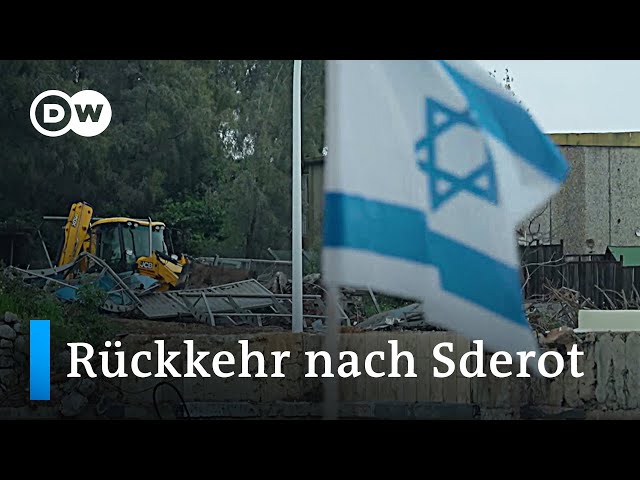 Sderot, Grenzort zum Gazastreifen, ist angeblich wieder sicher | DW Nachrichten