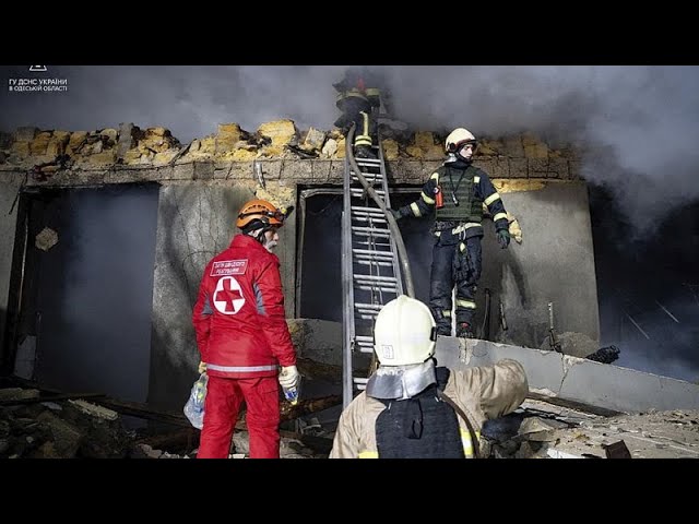 Drei Menschen wurden bei einem russischen Drohnenangriff in Odessa getötet