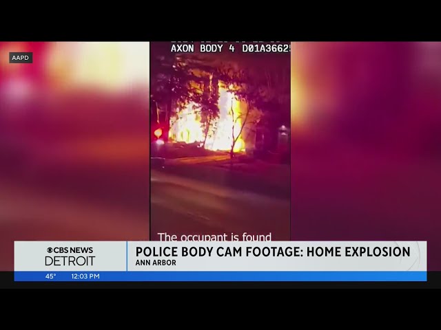 Police release body cam footage of Ann Arbor home explosion