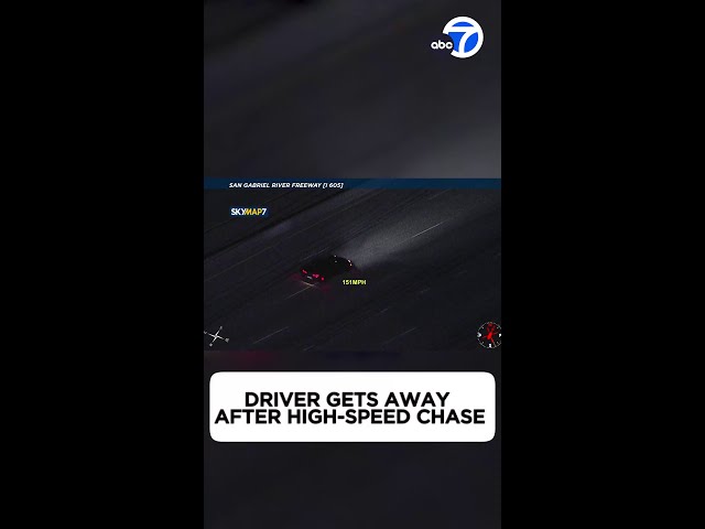 Chase: Corvette flees authorities at high speeds from IE to DTLA