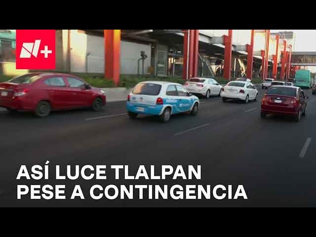 CDMX: Tráfico en Tlalpan pese a restricciones por contingencia - Despierta