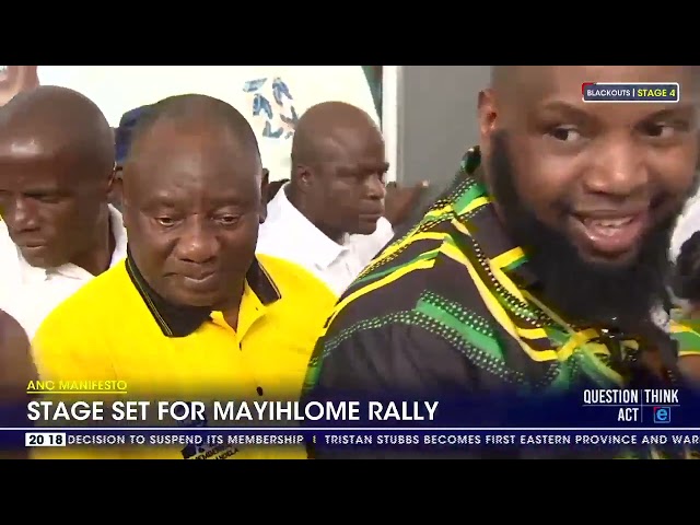 ANC Manifesto | Stage set for Mayihlome Rally