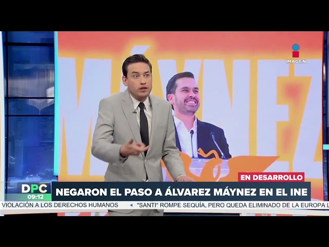 Niegan el paso a Álvarez Máynez en el INE