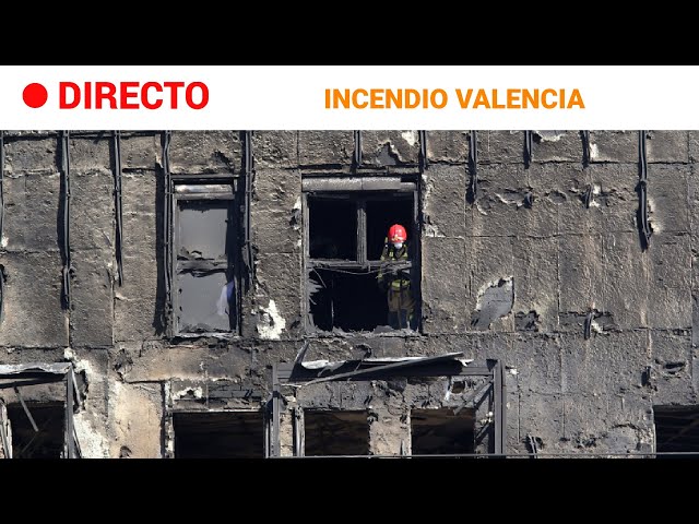 INCENDIO VALENCIA: BOMBEROS y POLICÍA CIENTÍFICA trabajan en el INTERIOR del EDIFICIO | RTVE