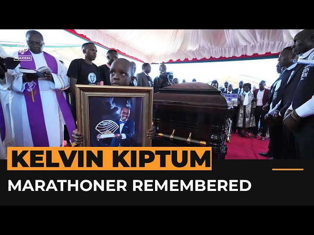 Funeral held for world marathon record holder Kelvin Kiptum | Al Jazeera Newsfeed