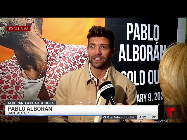 ⁣Pablo Alborán terminará su gira “La Cuarta Hoja” en Puerto Rico