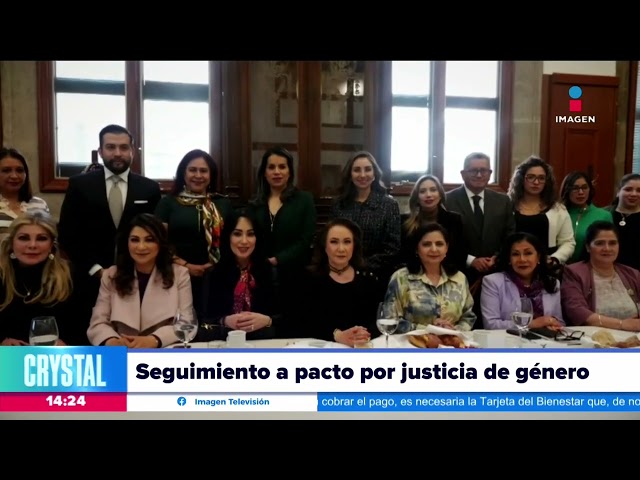 Yasmín Esquivel encabeza la sesión de seguimiento por el pacto a la Justicia de Género