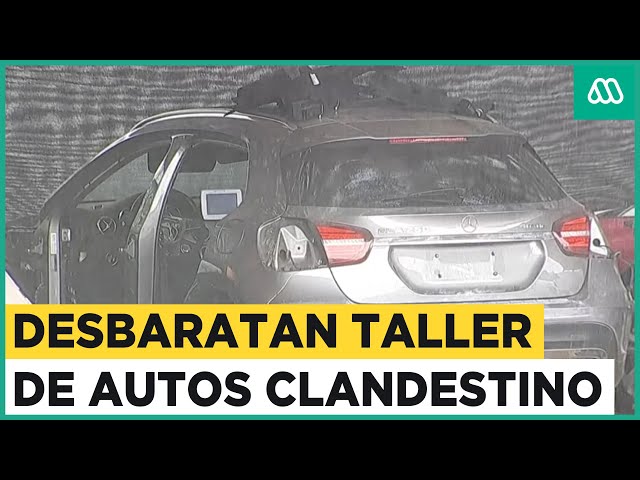 Desbaratan taller clandestino en Macul: Encuentran cinco autos robados