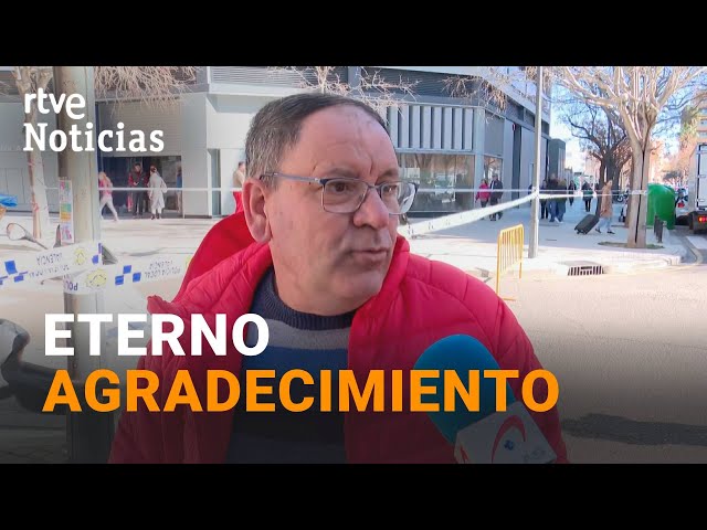 INCENDIO VALENCIA: JULIÁN, el CONSERJE,  "VI HUMO y SUBÍ, EMPECÉ a AVISAR para que BAJARA la GE