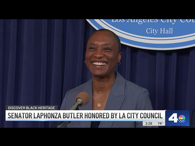 U.S. Senator Laphonza Butler honored by Los Angeles City Council