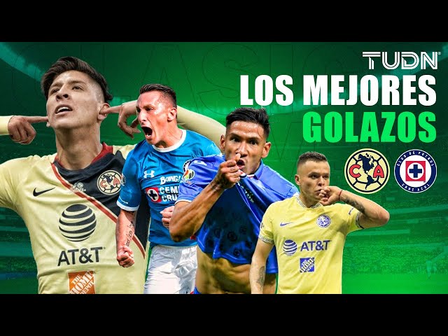 ¡GOLAZOS ENTRE CRUZ AZUL Y AMÉRICA: de cabeza, tiro libre, fuera del área...! | TUDN