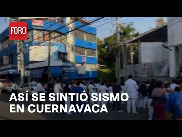 Sismo magnitud 4.0 en Cuernavaca: Reportera narra el momento - Las Noticias