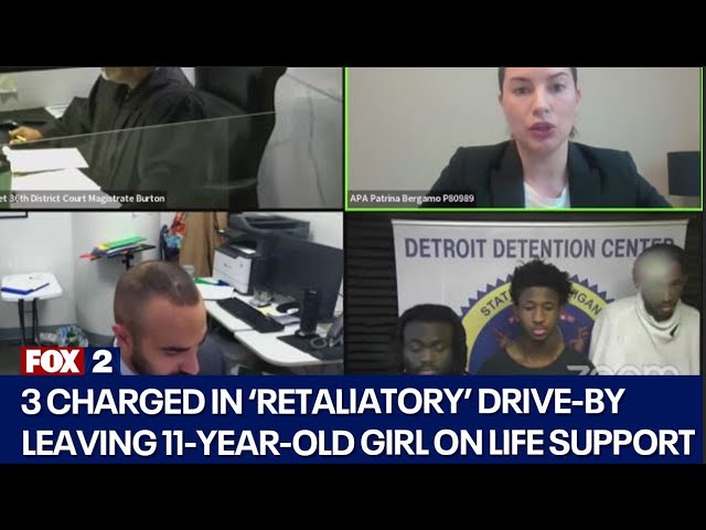 Detroit drive-by suspects face 40-plus charges in little girl's shooting