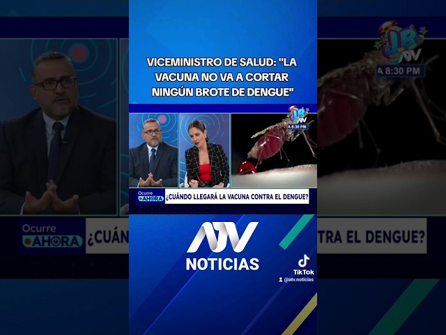 #OcurreAhora | Viceministro de Salud Pública habló sobre el incremento de casos de dengue en el país