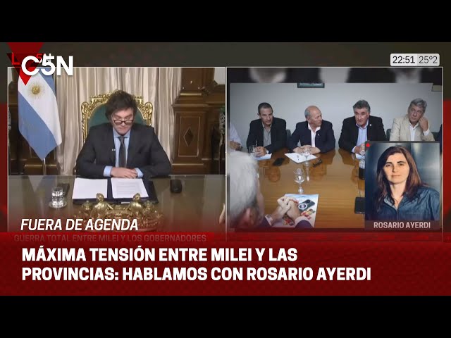 GUERRA TOTAL entre MILEI y el GOBERNADOR de CHUBUT: el análisis de ROSARIO AYERDI