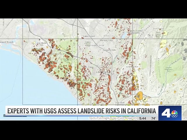 USGS experts assess landslide risks in CA after storms