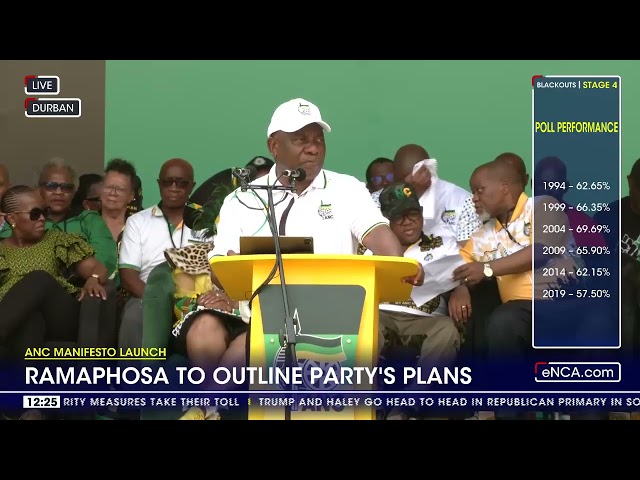 ANC Manifesto Launch | Ramaphosa outlines party's plans