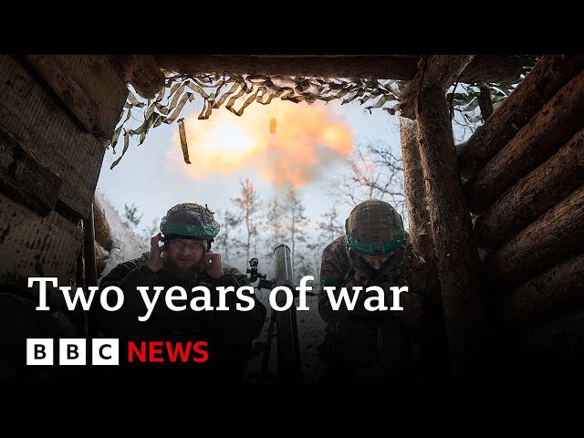 Ukraine war: Two years on since Russia's invasion | BBC News