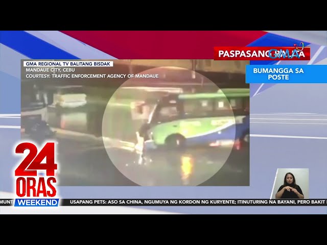 Paspasang Balita: Bumangga sa poste | Motor vs elf truck | Nagulungan ng... | 24 Oras Weekend