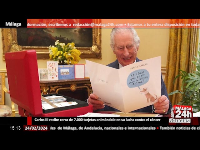 Noticia - Carlos III recibe cerca de 7.000 tarjetas animándole en su lucha contra el cáncer