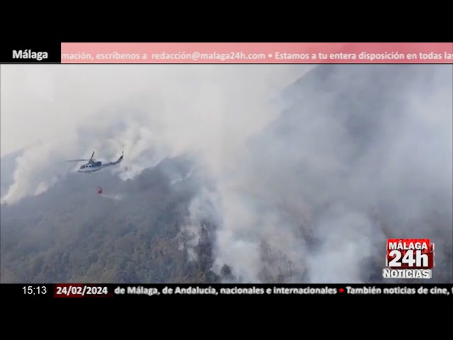 Noticia - Medios aéreos combaten los incendios en la ladera del Volcán de Agua