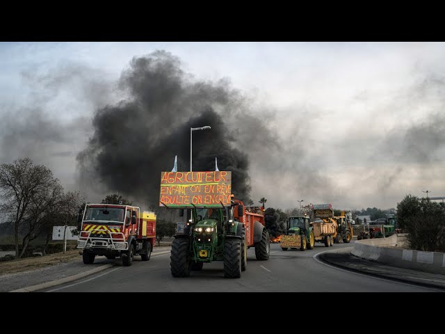 Paris farmers stage EU environmental policies protest