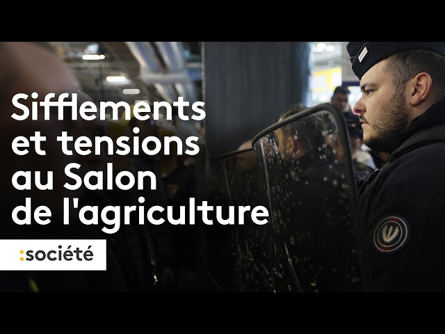 Sifflements et tensions au Salon de l'agriculture