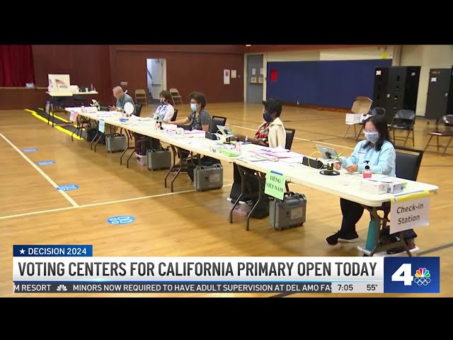 Vote centers for California Primary open today