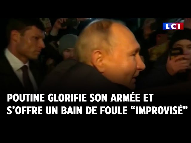 Vladimir Poutine glorifie son armée et s’offre un bain de foule « improvisé »