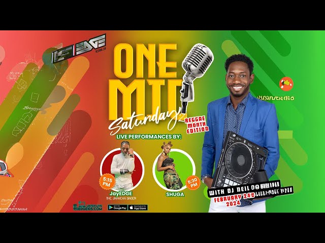 ✔️ONE MIC Live Performance | G Whizz | Shuga | Jay Edge  | Dj Neil On Edge 105FM In Jamaica 2024