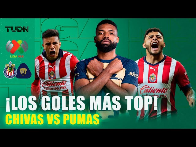 ¡Pura JOYA!  GOLAZOS entre Chivas y Pumas en el Estadio Akron | TUDN