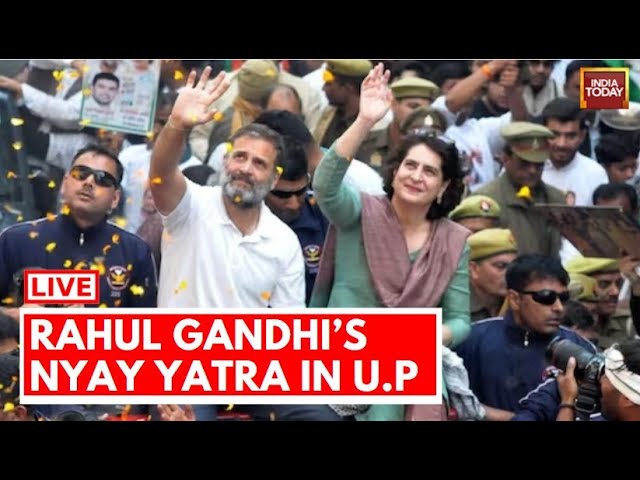 Rahul Gandhi LIVE:  Rahul Gandhi's Bharat Jodo Nyay Yatra LIVE In Uttar Pradesh | Congress LIVE