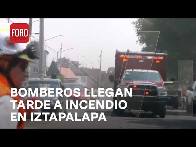 Así se vivió incendio en vivienda de la colonia Ermita Zaragoza, en Iztapalapa - Las Noticias