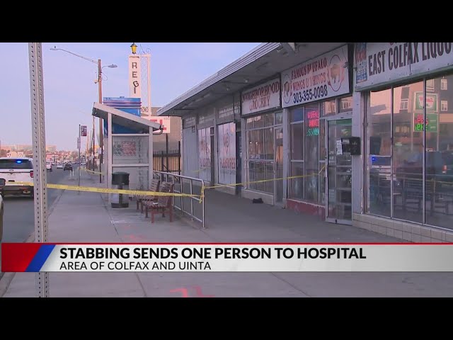 1 hurt in stabbing on Colfax Avenue Saturday